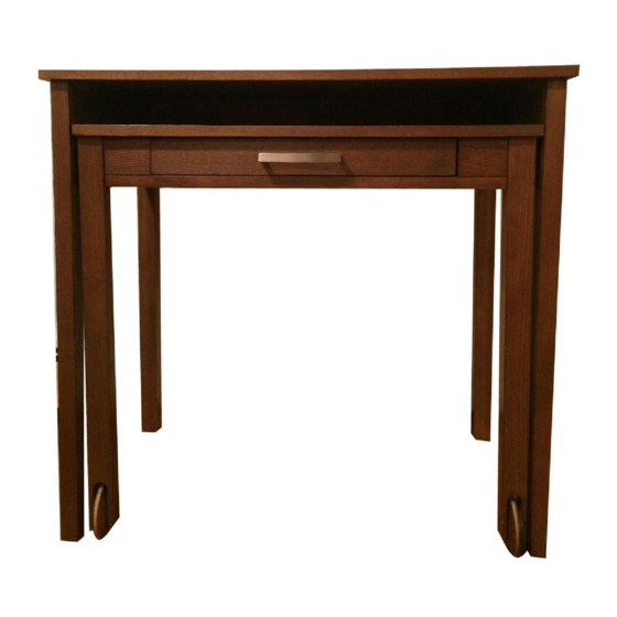 West Elm jay desk Assembly Instructions Manual