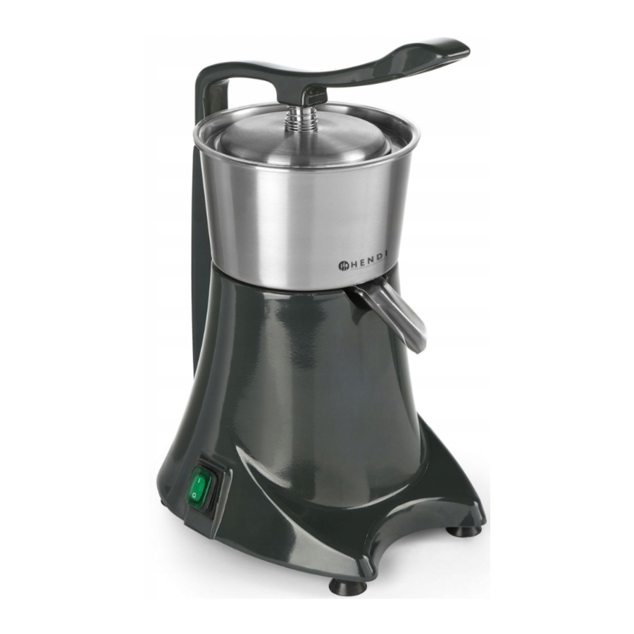 HENDI 221099 - CITRUS JUICER Manual