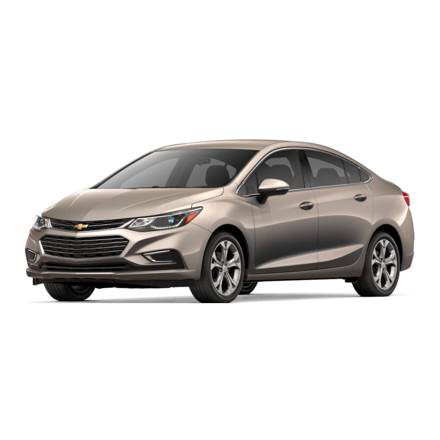 Chevrolet CRUZE 2018 Manual