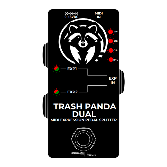 OSCILLATOR DEVICES TRASH PANDA DUAL Quick Start Manual