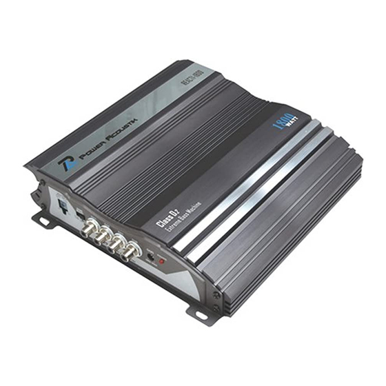 Power Acoustik REACT1-1100 Owner's Manual