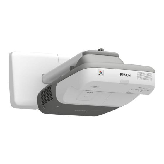 Epson BrightLink 450Wi - Interactive Projector Manuals