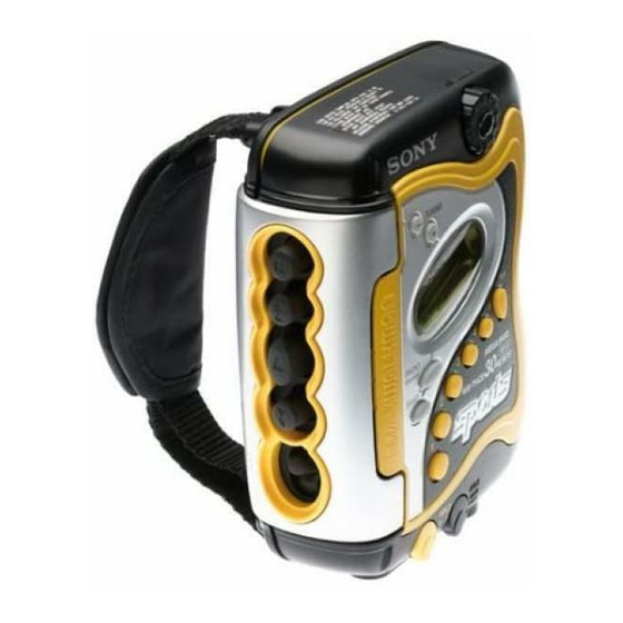 Sony Spots Walkman WM-FS420 Service Manual