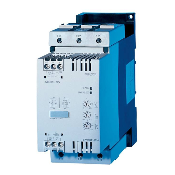 Siemens SIRIUS 3RW30 Assembly Instructions Manual
