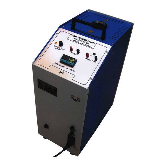 MRC CALI-1200HN Operation Manual
