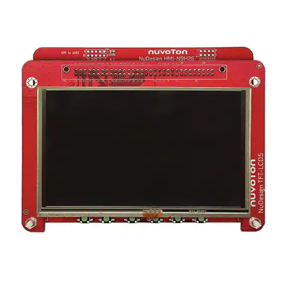 Nuvoton NuDesign HMI-N9H26 Tool Platform Manuals