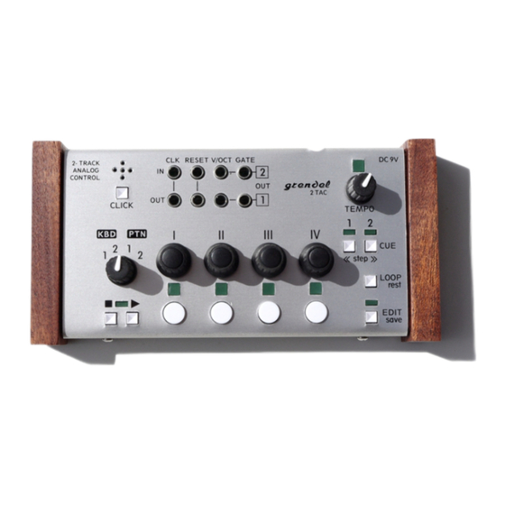 User Manuals: Rare Waves Grendel 2TAC Analog Sequencer