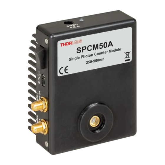 THORLABS SPCM A Series Quick Start Manual