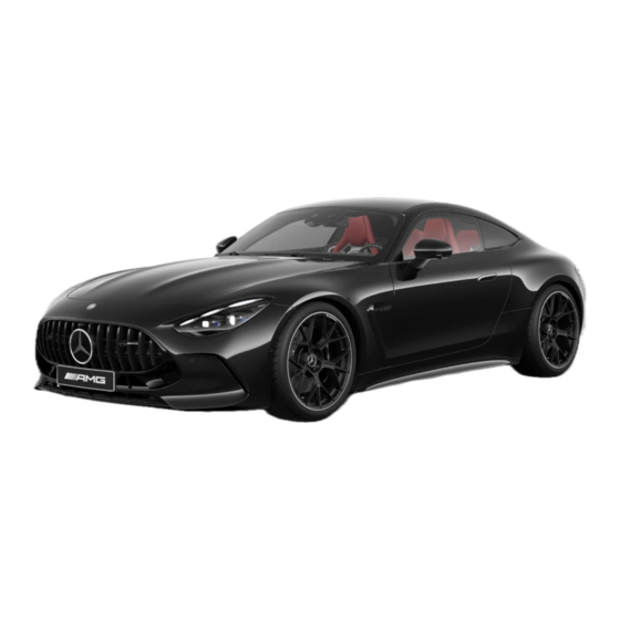 Mercedes-Benz AMG GT Operator's Manual