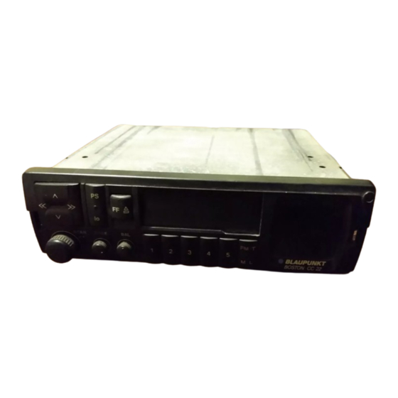 Bosch Blaupunkt Lubeck CC 22 Service Manual