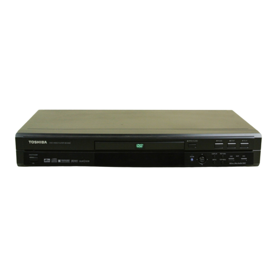 Toshiba SD-2800 Service Manual