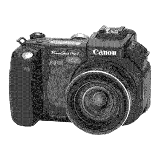 Canon POWERSHOT PRO 1 User Manual