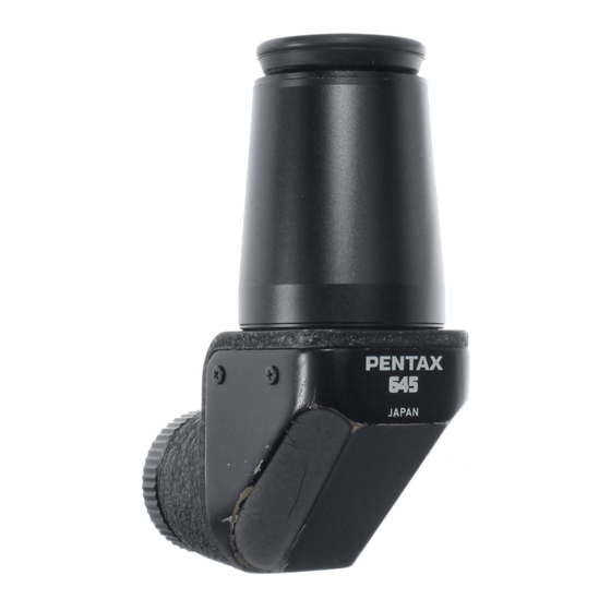 Pentax 645 Magnifier Refconverter Operating Manual