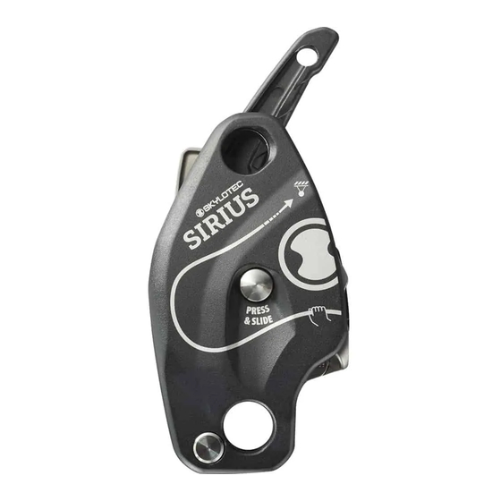 SKYLOTEC SIRIUS Instructions For Use Manual