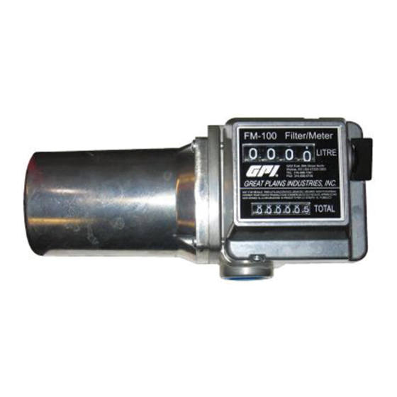 GPI FM-100 Series Mechanical Fuel Meter Manuals