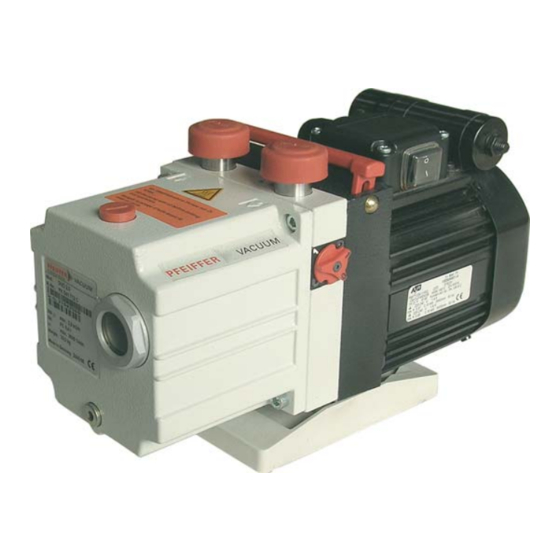 Pfeiffer Vacuum UNO 2.5 Operating Instructions Manual
