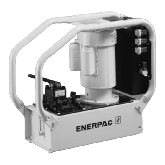 User Manuals: Enerpac GPE Series Electric Water Pump
