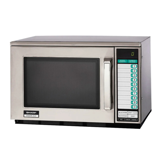Sharp R-25JT-F Service Manual