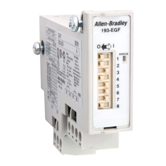 Rockwell Automation Allen-Bradley 193 Installation Instruction Sheet