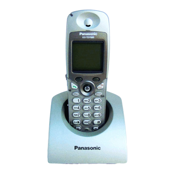 Panasonic KX-TD7685 - Wireless Digital Phone Manuals