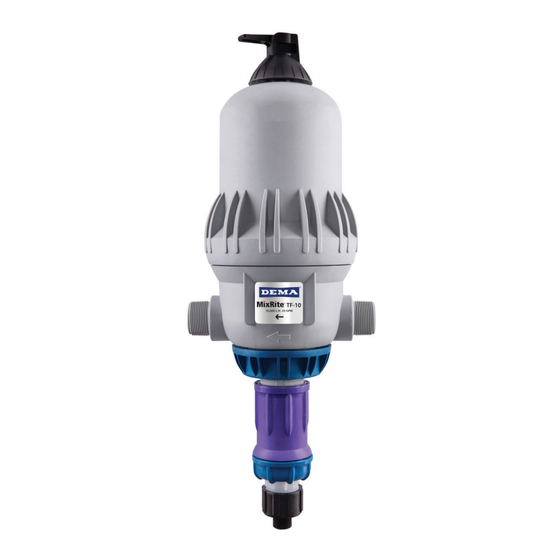 DEMA MixRite TF10 Series User Manual