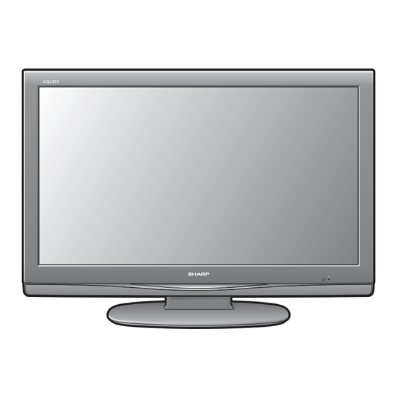 Sharp AQUOS LC-37D44E Operation Manual