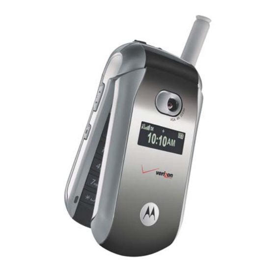Motorola V276 Quick Reference Manual