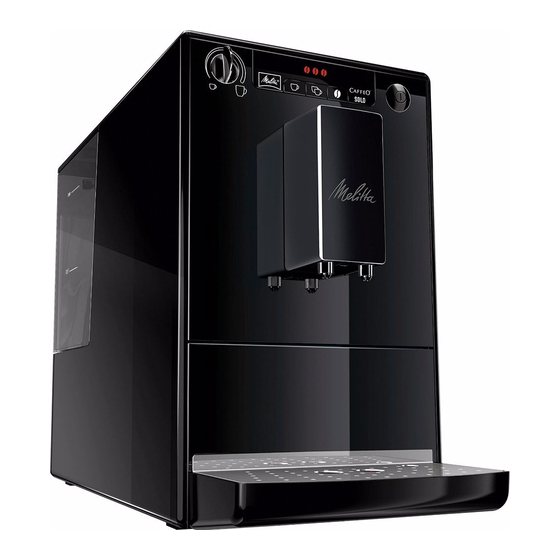 Melitta CAFFEO SOLO Operating Instructions Manual