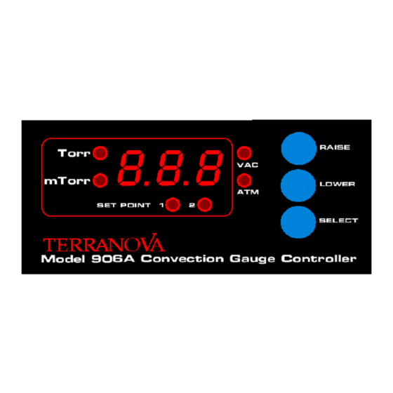DUNIWAY Stockroom Terranova 906A Instruction Manual