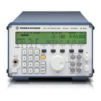 Rohde & Schwarz EK 895 Operator's Manual