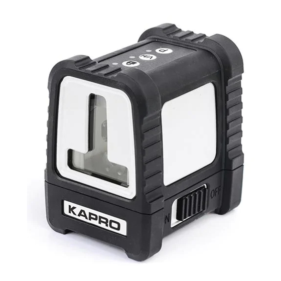 Kapro Prolaser Plus 870 Green User Manual