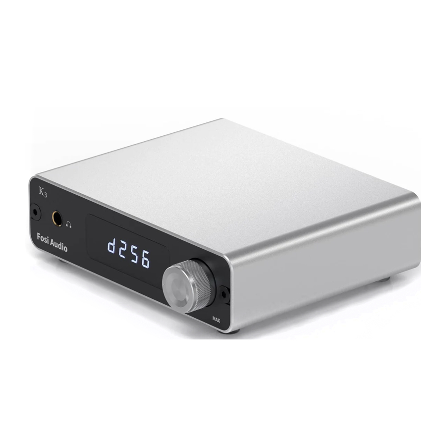 Fosi Audio DAC K3 - Compact Audio Decoder Manual