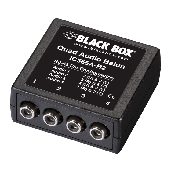 Black Box IC564A Installation Manual