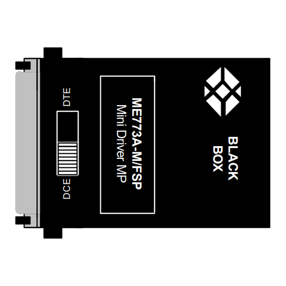 Black Box Mini Driver MP Manual
