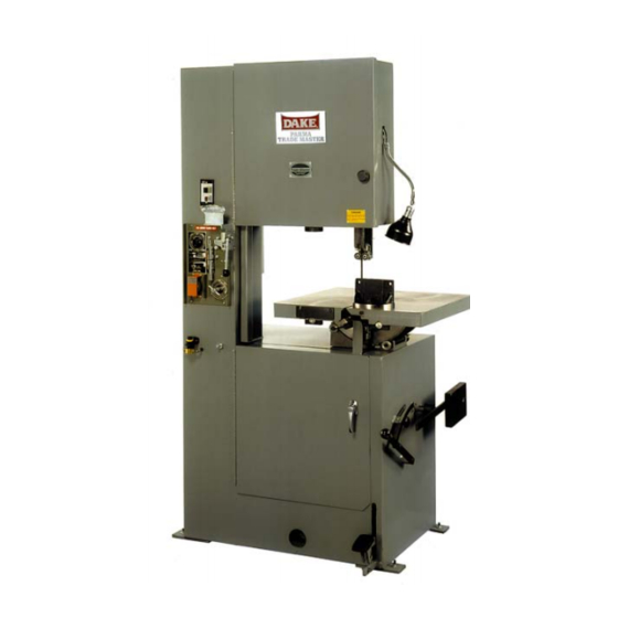 Dake Trademaster Instruction Manual And Parts List