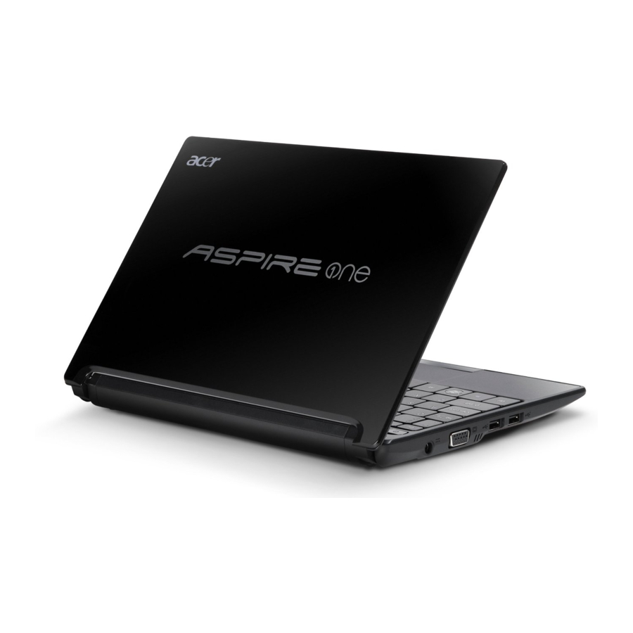Acer Aspire One D255 Series Manuals | ManualsLib