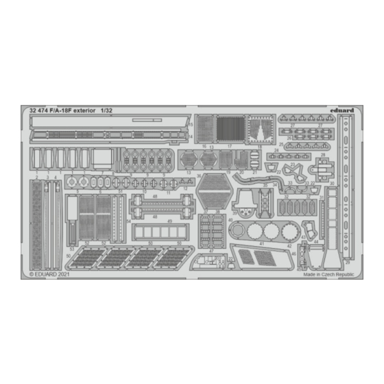 Eduard F/A-18F exterior Manual