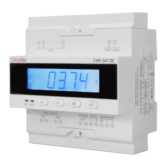 Circutor CVM-D41 DC Instruction Manual