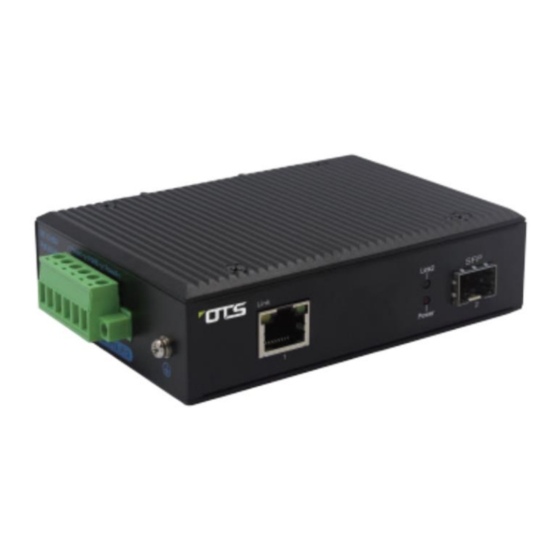 OTS ET1212Pp-S-DR Quick Installation Manual