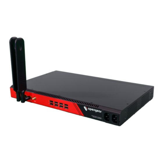 Digi Opengear OPERATIONS MANAGER 2200 Quick Start Manual