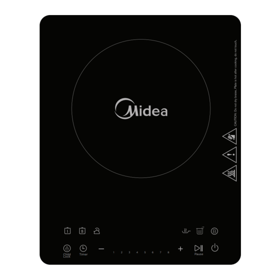 Midea MC-RTS2055-E3A Induction Cooktop Manuals