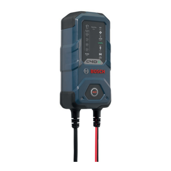 User Manuals: Bosch C40-Li Car Battery Charger