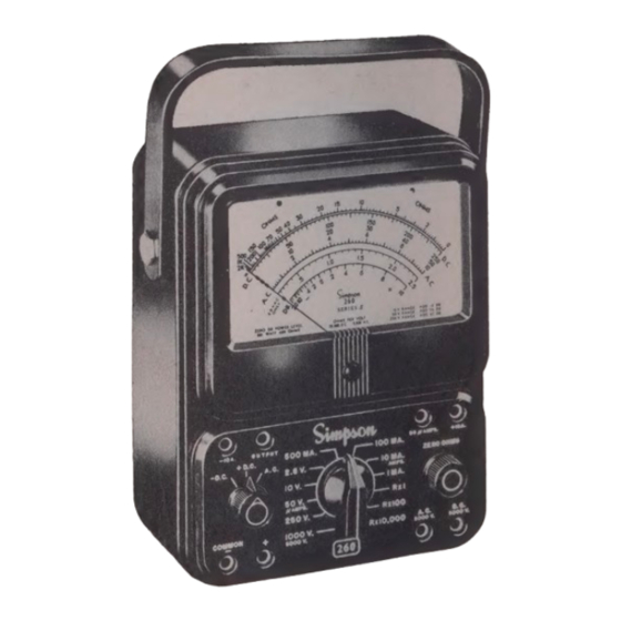 Simpson MIDGETESTER 355 Operator's Manual