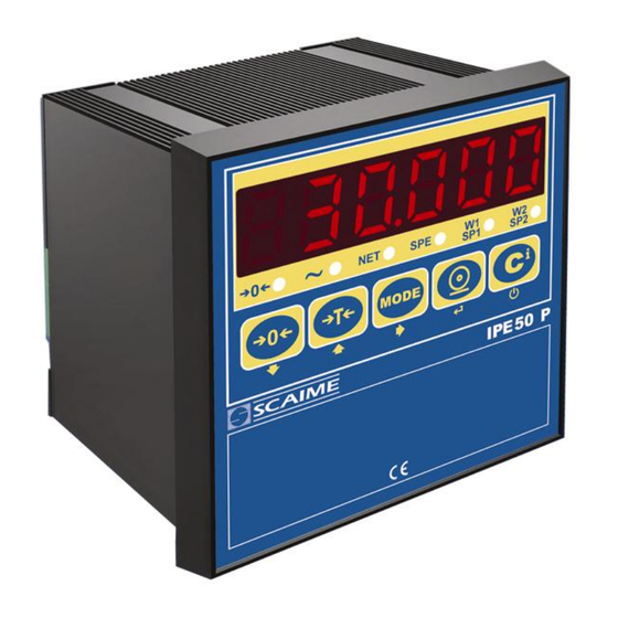 Scaime IPE 50 P User Manual