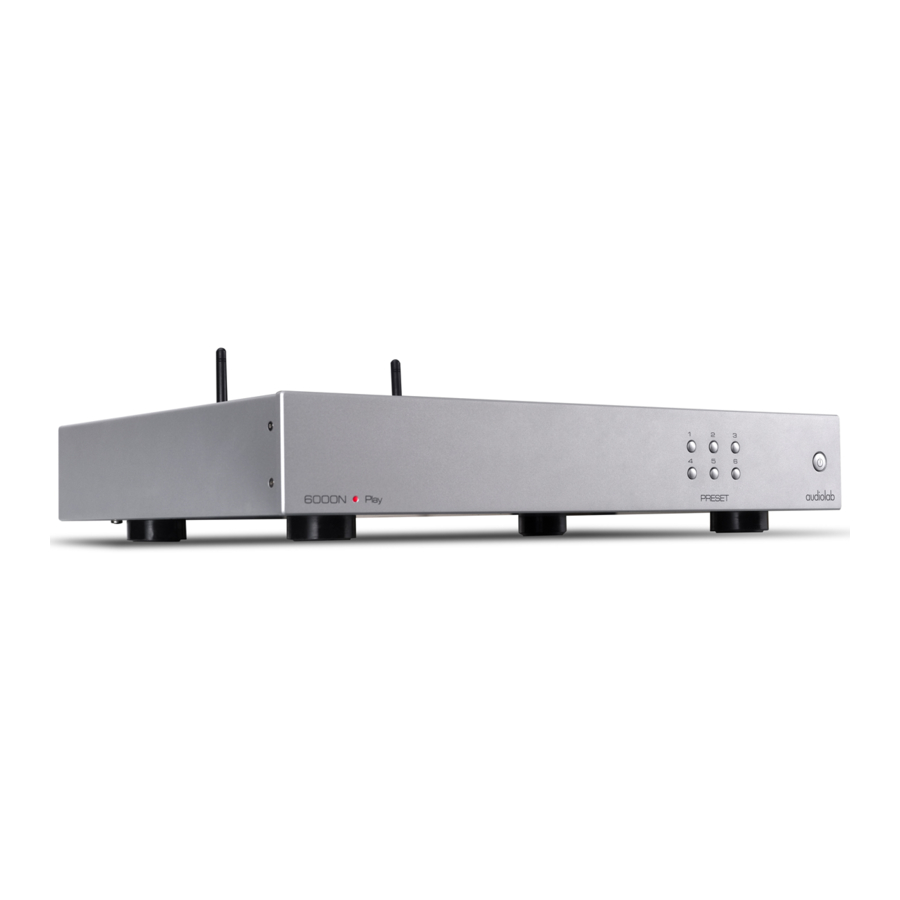 Audiolab 6000N Play Manual