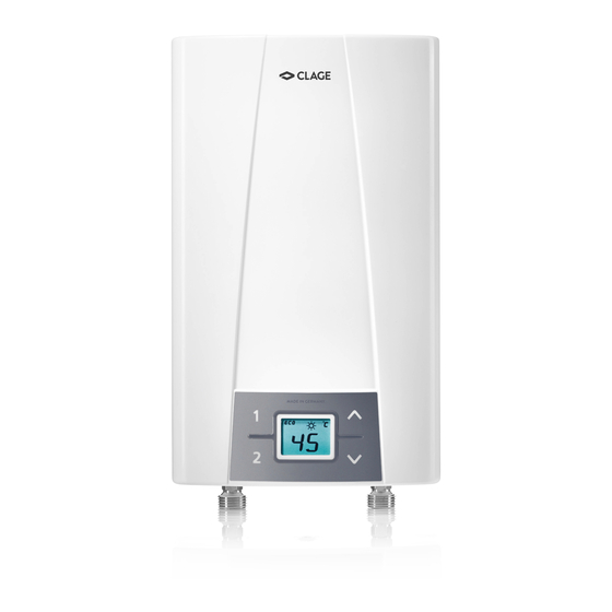 clage CEX 9-U ELECTRONIC MPS Installation Instructions Manual