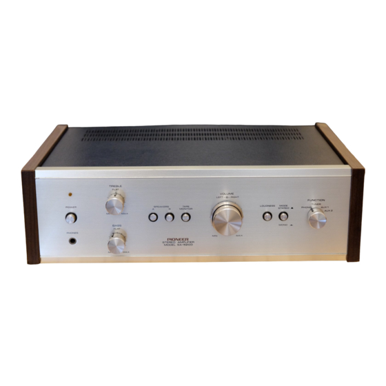 Pioneer SA-5200 FV Service Manual