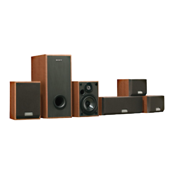 Sony SS-FCR115 Service Manual