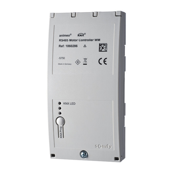 SOMFY Animeo KNX RS485 Operating Manual