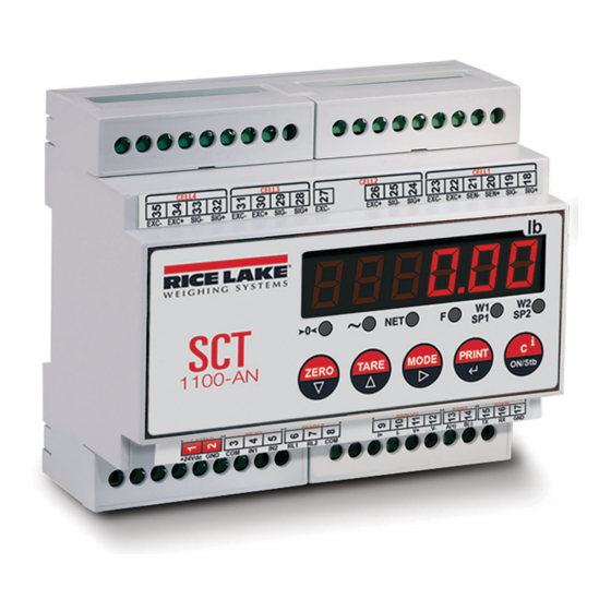 Rice Lake SCT-1100 Technical Manual